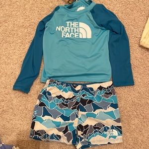 Blue North Face 3T UPF 40+ outfit